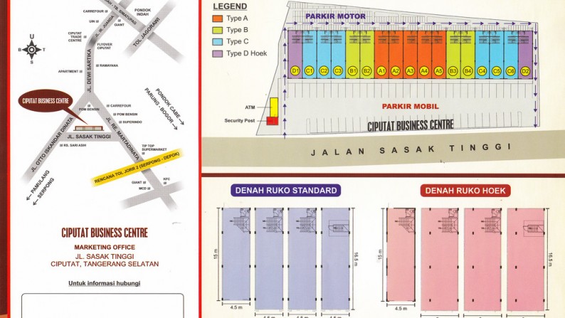 Di Jual Ruko Ciputat Bussiness Center, Ciputat Tangerang