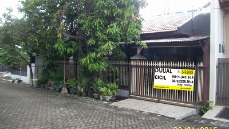 Rumah di Kutisari Indah Selatan, Row Jalan lebar, Bebas Banjir, tidak jauh dari Universitas Petra, Sekolah Petra & St.Carolus, bisa buat kos2 an.