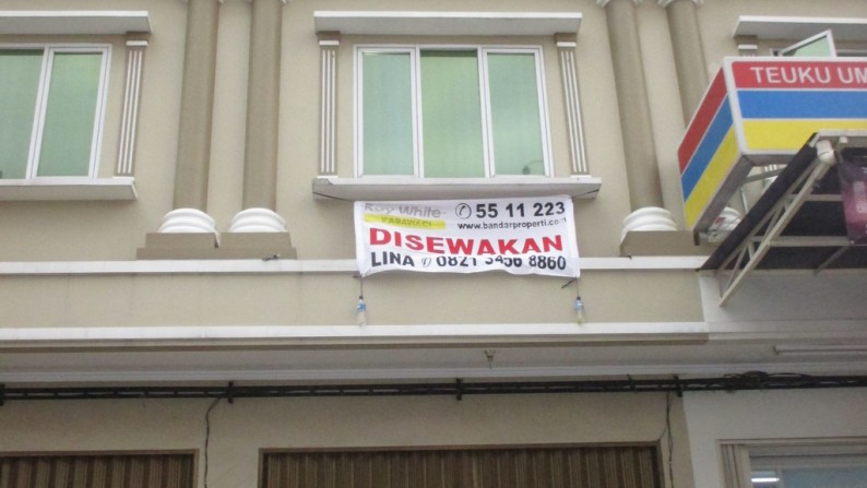 Disewakan Ruko 3.5 Lantai di Jl. Teuku Umar - Karawaci