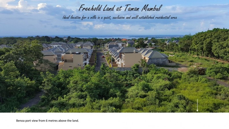 land for sale in taman mumbul residence, nusa dua-bali