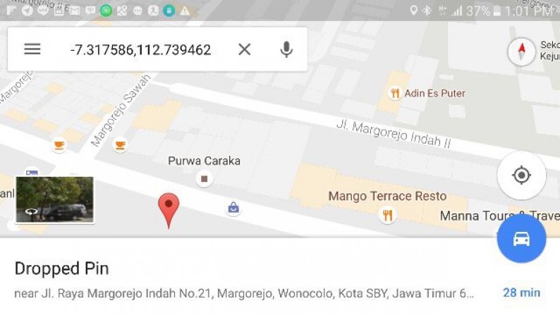 sewa komersial @ jl. raya margorejo, surabaya.