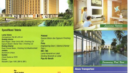 Apartemen Type studio di Ciputat Tangerang