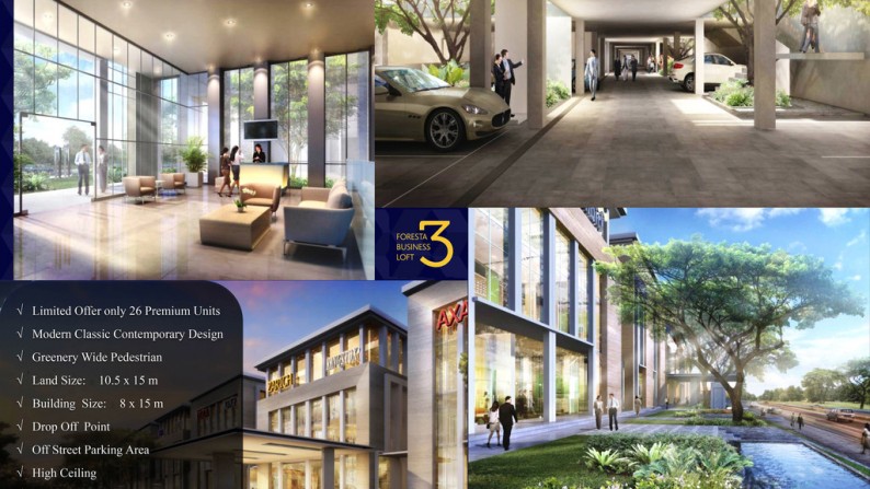 Foresta Business Loft 3, Gedung Komersial Disewakan di BSD