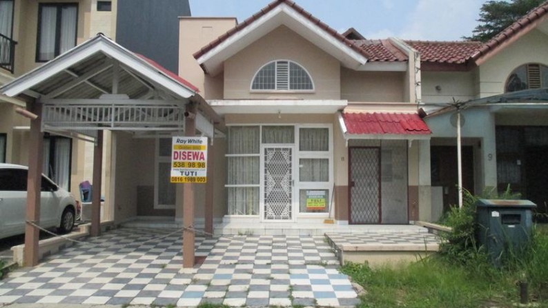 Disewa rumah strategis, murah, nyaman bersih terawat, Sutera Harmoni, Alam Sutera