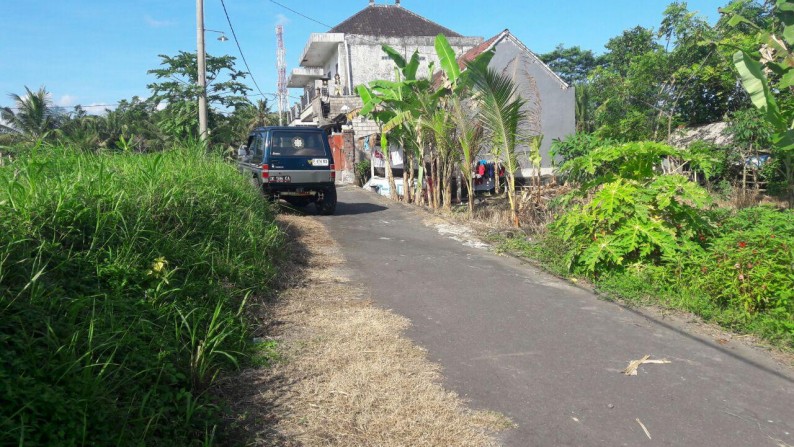 100 Sq m of Freehold Land for Sale Located in Gianyar just 30 Minute from Ubud Center