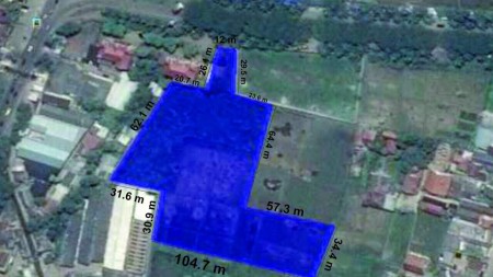 Tanah Karawang Barat 1,2 Ha Zona Komersial-Niaga-Gudang Cocok Untuk Hotel 500meter Dari Tol