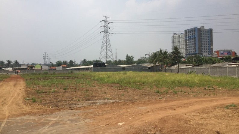 Tanah Karawang Barat 1,2 Ha Zona Komersial-Niaga-Gudang Cocok Untuk Hotel 500meter Dari Tol