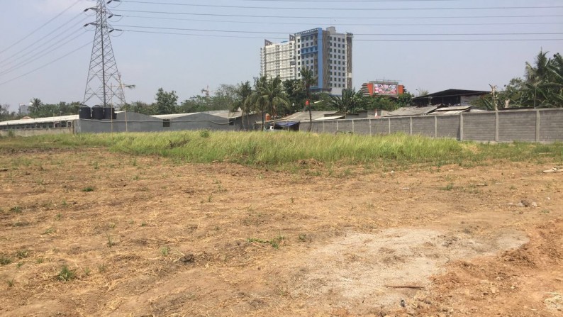 Tanah Karawang Barat 1,2 Ha Zona Komersial-Niaga-Gudang Cocok Untuk Hotel 500meter Dari Tol