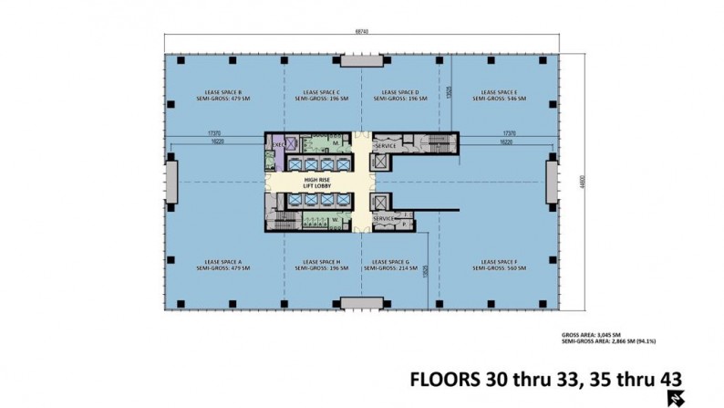 Office Space 1 Lantai Centennial Tower Gatot Subroto 2866m Bisa Dibeli Sebagian