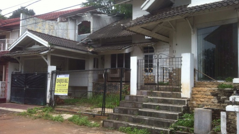 Rumah Hitung Tanah Di Blok E Cinere