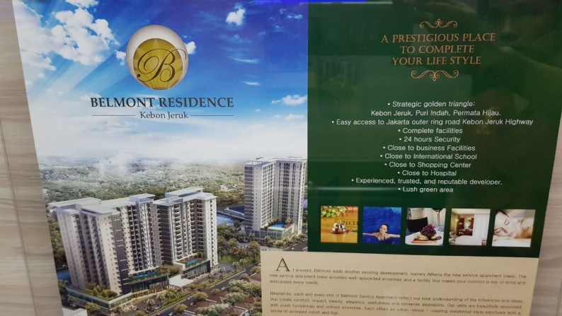 Jual Cepat - Apartment Belmont @ Kebon Jeruk