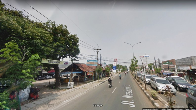 Kavling Bagus, Lokasi strategis pinggir Jalan, cocok utk invest atau Bangun di Jl Juanda Ciputat