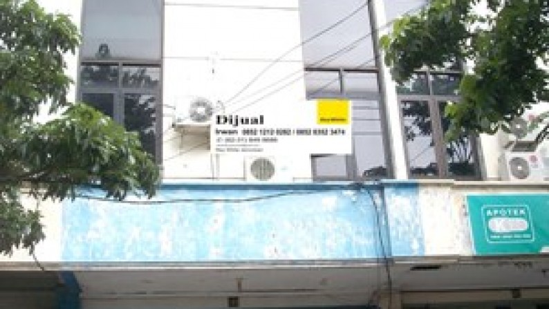 Ruko 3 Lantai, uk 5 x 22M, Sertifikat HGB, Cocok untuk Usaha / Kantor / Resto, Siap Pakai, Bisa Sewa (min 1 th) - IRWN -