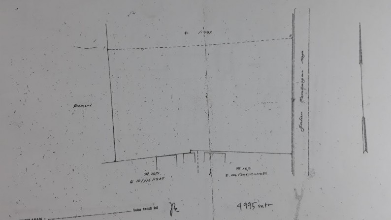 Dijual Tanah Untuk Apartemen 8.000 m2