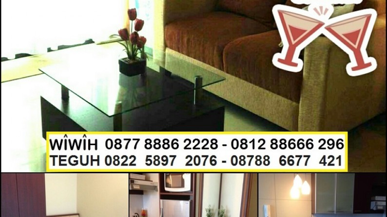 Apartemen Hampton\'s Park 2BR luas 52m harga 144Jt/Thn, Fully Furnished