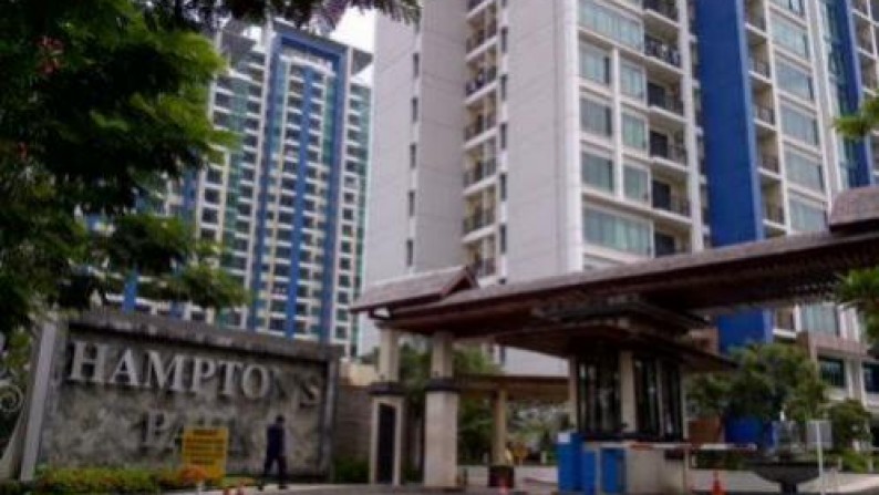 Apartemen Hampton\'s Park 2BR luas 52m harga 144Jt/Thn, Fully Furnished