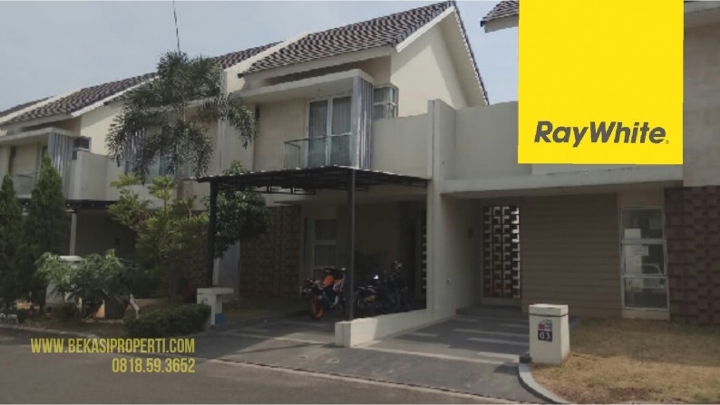 DISEWAKAN RUMAH GRAND WISATA, CLUSTER BARU RUMAH SUDAH SEMI-FURNISHED.