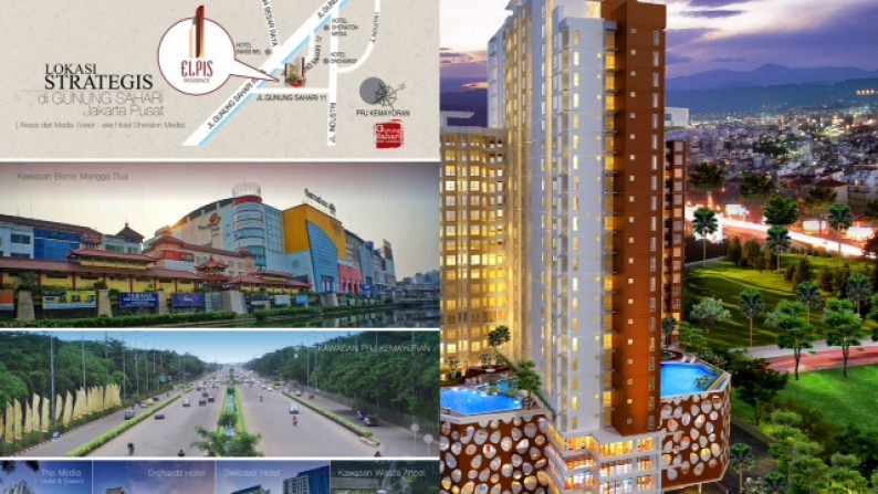 Dijual Apartemen Baru Elpis Residence Gunung Sahari Jakarta Pusat