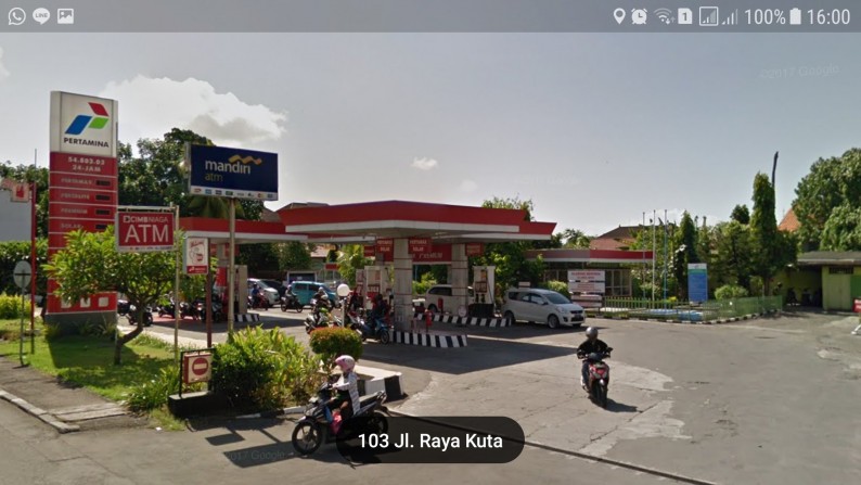 PRIME LOCATION!! Posisi Hook 4000m2 di Raya Kuta, dkt Sunset Road