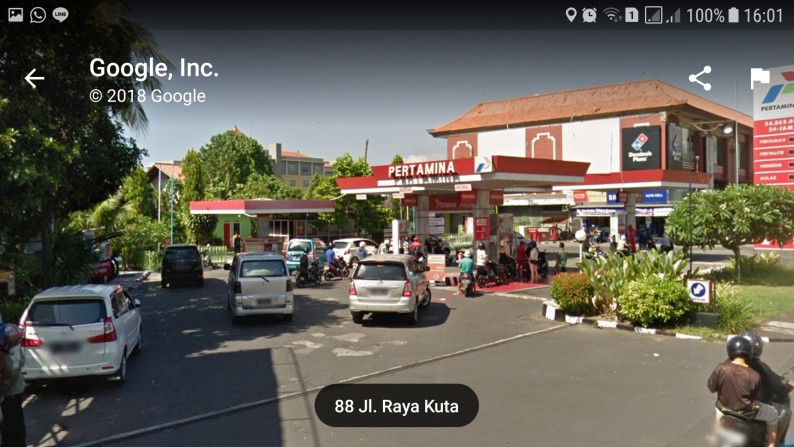 PRIME LOCATION!! Posisi Hook 4000m2 di Raya Kuta, dkt Sunset Road