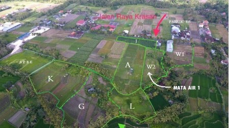 TANAH Di Jual PINGGIR JALAN RAYA di Desa Sedang, Badung, BALI, Luas 22.655 M, Harga 2,75 Juta/Meter NEGO