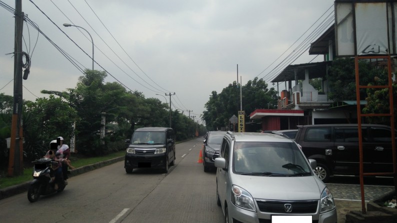 DIJUAL LAHAN DAN BANGUNAN DI JALAN KALIMALANG CIBITUNG SISI JALAN RAYA