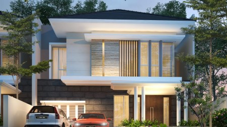 Rumah di Gayung Kebonsari Injoko, Baru Gress, Minimalis, Row Jalan depan Lebar + Paving, Lokasi Bagus