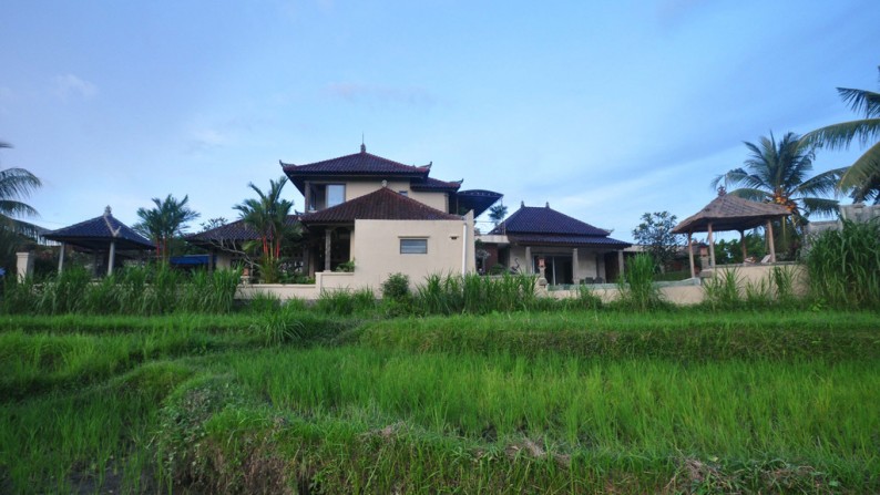 Beautiful 3 Bedroom with Rice field Views on 190 sq m of Freehold Villa for sale in Klungkung