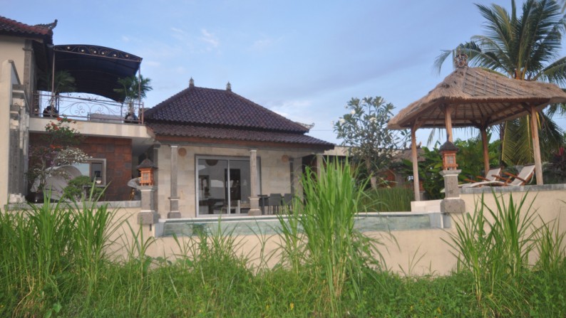 Beautiful 3 Bedroom with Rice field Views on 190 sq m of Freehold Villa for sale in Klungkung