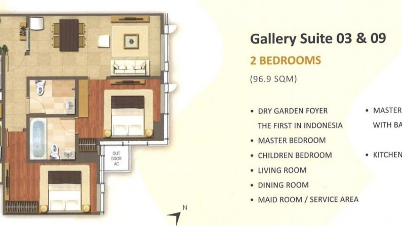 REASONABLE PRICE Gallery West Residence Siap Huni Jalan Panjang Kebon Jeruk