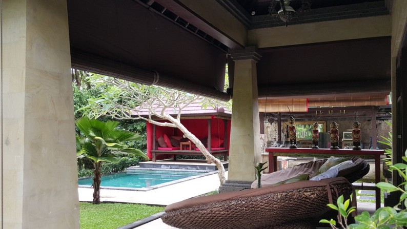 Leasehold Villa for Sale on 600 sq m of Land Located 5 Minutes from Ubud Center