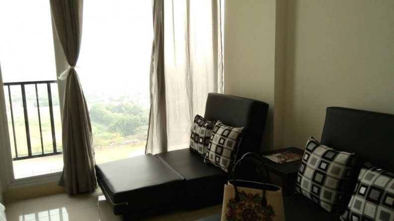 02 BEDROOM APARTMENT BARU SEMI FURNISHED DI PUSAT BSD HANYA 900 JUTA SAJA