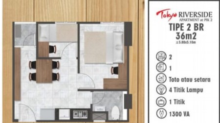 Apartemen Tokyo Riverside Twr Ginza-PIK 2