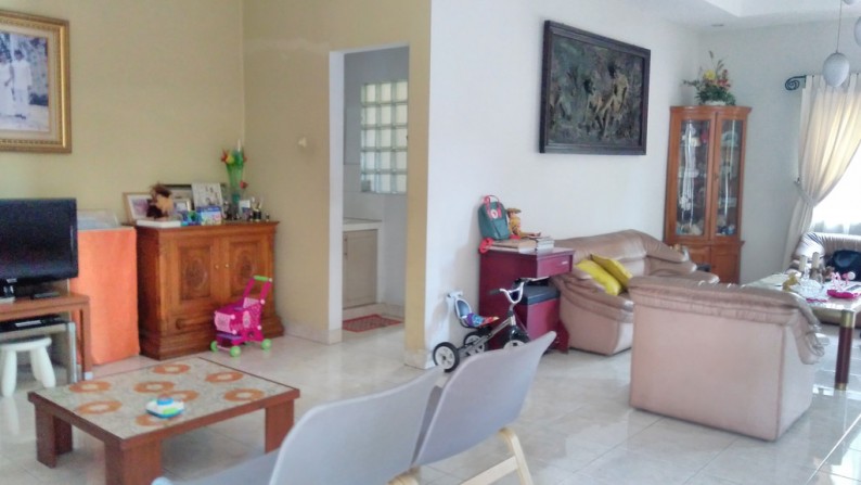 RUMAH 2 LANTAI + BASEMENT SEMI FURNISHED PERUMAHAN BUKIT MAS REMPOA VETERAN JAKARTA SELATAN