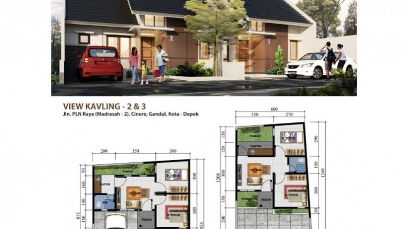 Rumah Baru Desain Menarik di Perumahan Bagus Gandul Cinere