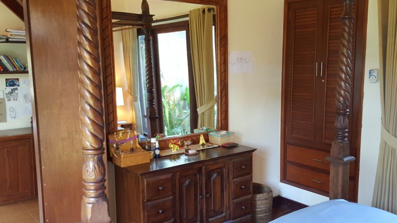 2 Bedroom Villa on 313 sq m of Freehold for Sale 5 Minutes from Ubud Center