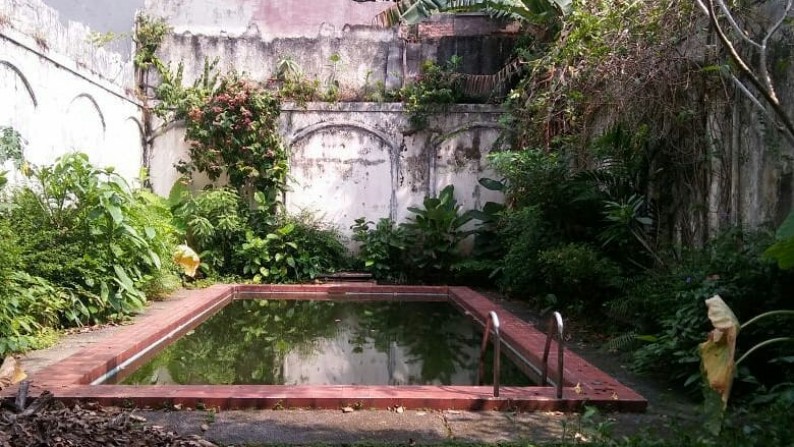 Rumah 1 lantai ada kolam renang di Kemang Jakarta Selatan