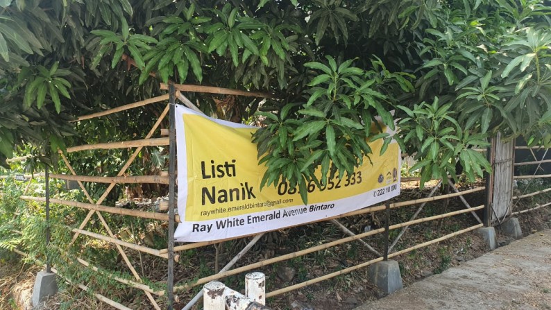 Di Jual Kavling Rumah, Kawasan Cipadu Jaya, Pondok Aren Tangerang Selatan