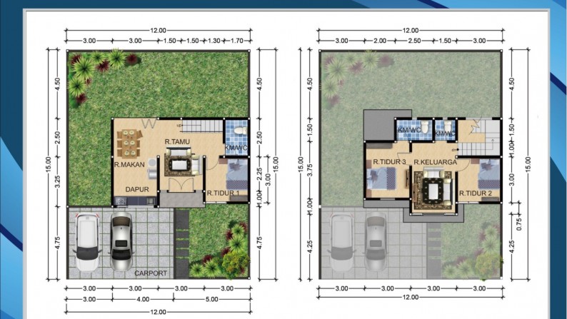 2 UNIT RUMAH MINIMALIS SIAP BANGUN, JL TATA BUMI SELATAN