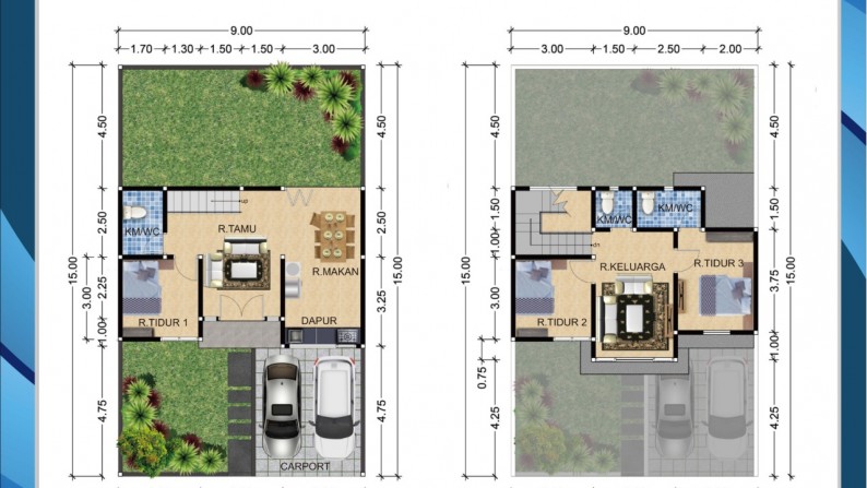 2 UNIT RUMAH MINIMALIS SIAP BANGUN, JL TATA BUMI SELATAN