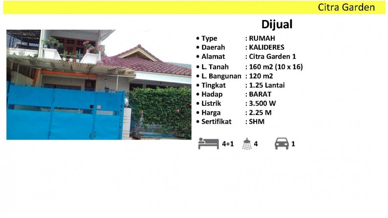 Rumah di Lokasi Citra Garden 1 Kalideres *0060-HENAGU*