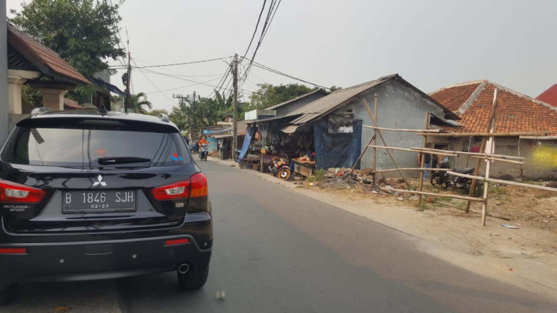 Kavling Strategis Posisi Pinggir jalan di kawasan Pondok Aren