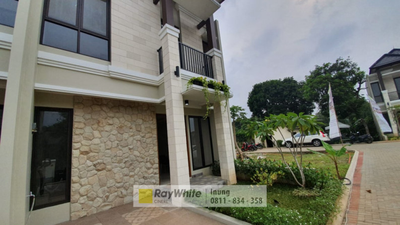 Dijual Rumah Modern Minimalis Dalam Townhouse Posisi Terdepan, Pondok Labu