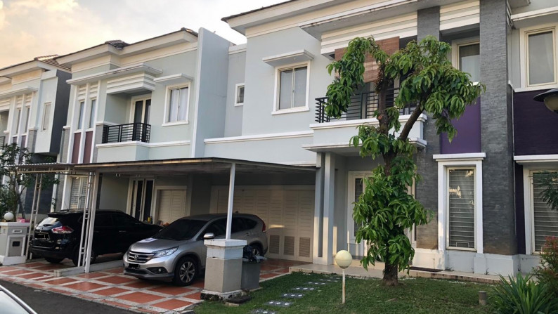 Rumah berlantai 2 di Aquamarine PHG dengan harga Sewa Menarik