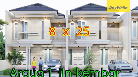 Jual Rumah 2 Lantai, Baru Gress, Minimalis, Lingkungan Elite, Row Jalan depan Lebar, Bisa untuk Rumah Tinggal/Kantor (ada 2 unit)