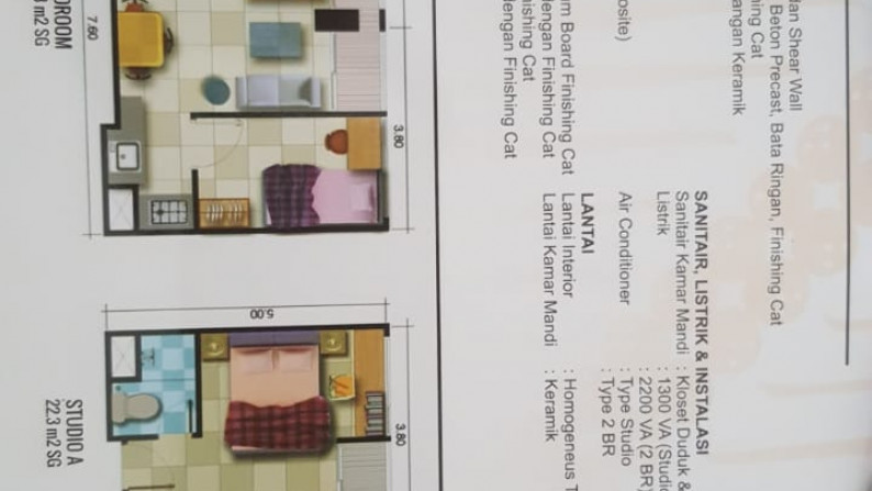 1 UNIT APARTEMEN DI LT 5, DEKAT KAMPUS UGM