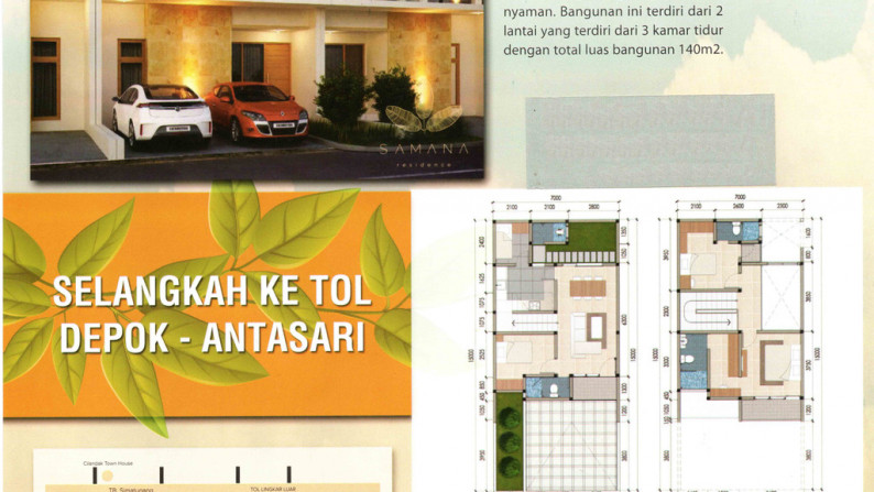 Rumah Siap Huni, Hunian Nyaman dan Asri @Samana Residence, Ciganjur